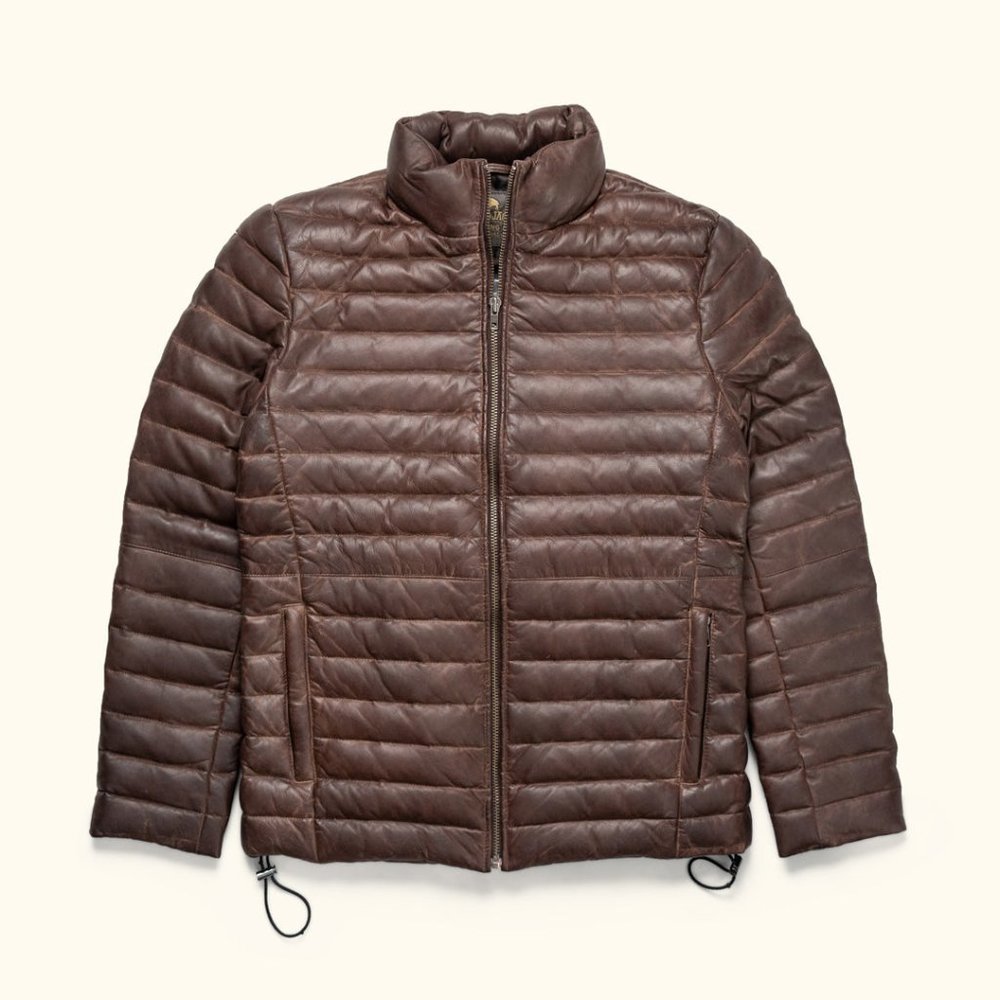 Men's Classic Brown Puffer Jacket